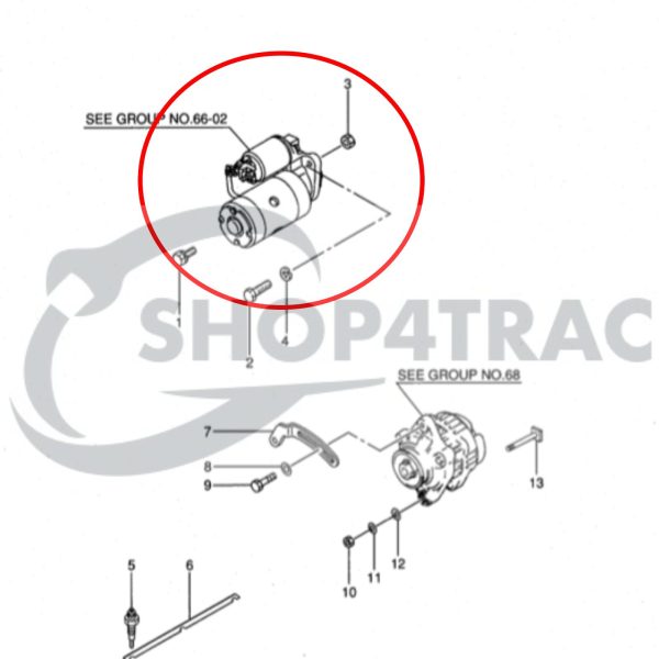 Starter Motor Mitsubishi S3L / S3L2 – Solé Diesel Marine Engine
