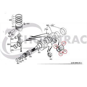 Thrust bearing / axial bearing set – Beta Marine Beta 10 / Beta 14 / Beta 20 | Nanni N2.10 / N2.14 / N3.21