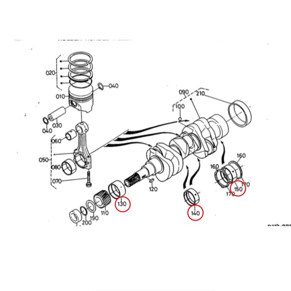 Main Bearing Set – Beta Marine Beta 10 / Beta 14 / Beta 20 | Nanni N2.10 / N2.14 / N3.21