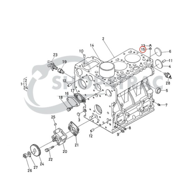 O-ring head gasket Beta Marine Beta 28 | Beta 30 – Nanni N3.30 – Universal M-25XPB