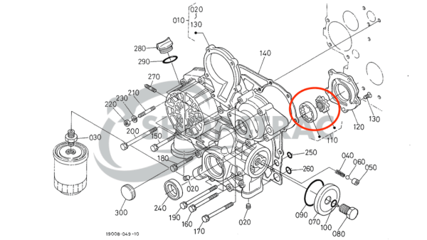Engine Oil Pump Beta Marine Beta 28 | Beta 30 | Beta 35 | Beta 38 – Nanni N3.30 | N4.38 – Universal M-25XPB | M-35B