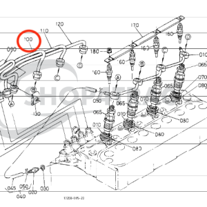 Injection line / pressure line 16271-53722 Beta Marine Beta 28 / Beta 30 – Nanni N3.30 – Universal M-25XPB