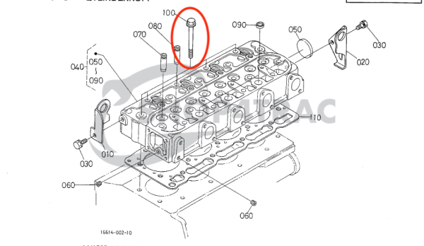 Cylinder Head Bolt Beta Marine Beta 28 | Beta 30 | Beta 35 | Beta 38 – Nanni N3.30 | N4.38 – Universal M-25XPB | M-35B