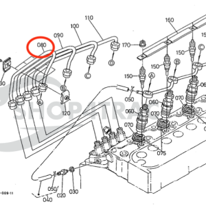 Injection line / pressure line 16271-53732 Beta Marine Beta 28 / Beta 30 – Nanni N3.30 – Universal M-25XPB