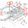 Complete Cylinder Head + Gasket Set + Glow Plugs Beta Marine Beta 30 – Nanni N3.30
