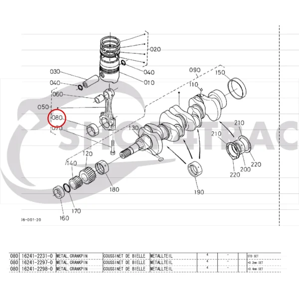 Connecting Rod Bearing Beta Marine Beta 30 | Beta 38 – Nanni N3.30 | N4.38