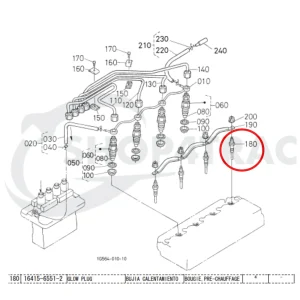 Glow Plug Beta Marine Beta 43 | Beta 50 – Nanni 4.105 HE | N4.50