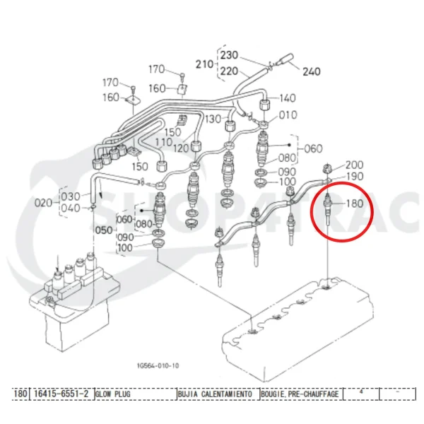 Glow Plug Beta Marine Beta 43 | Beta 50 – Nanni 4.105 HE | N4.50
