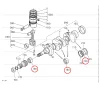 Main Bearing Set Beta Marine Beta 28 | Beta 30 | Beta 35 | Beta 38 – Nanni N3.30 | N4.38 – Universal M-25XPB | M-35B