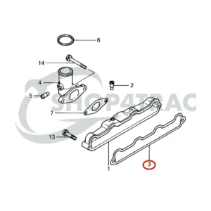 Intake Manifold Gasket Solé Diesel Mini 32 | Mini 34 – Vetus M4.14 – Meiki M4DM