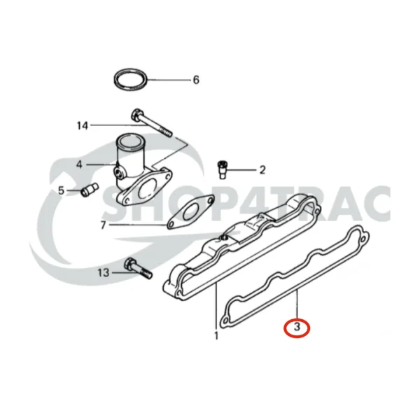 Intake Manifold Gasket Solé Diesel Mini 32 | Mini 34 – Vetus M4.14 – Meiki M4DM