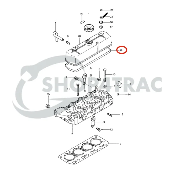 Valve Cover Gasket Solé Diesel Mini 32 | Mini 34 – Vetus M4.14 – Meiki M4DM
