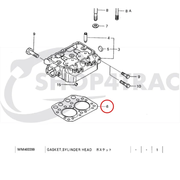 Cylinder Head Gasket Solé Diesel Mini 14