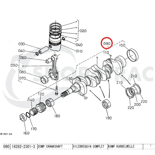 Crankshaft Beta Marine Beta 38 | Beta 45T – Nanni N4.38