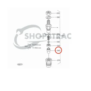 Injector nozzle Beta Marine Beta 50 – Nanni N4.50 (type DN0PD80)