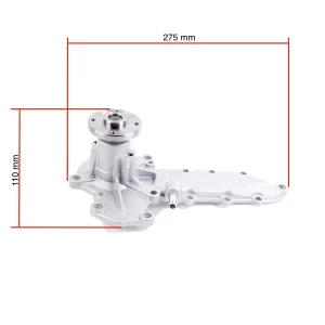Water pump (freshwater circulation pump) Beta Marine Beta 50 – Nanni N4.50 (DI, with extra pipe)