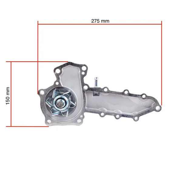 Water pump (freshwater circulation pump) Beta Marine Beta 50 – Nanni N4.50 (DI, with extra pipe)