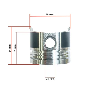 Piston 21mm Solé Diesel Mini 11 | Mini 17 | Mini 26 – Vetus M2.06 | M3.09 | M3.28 – Craftsman Marine CM2.16 | CM3.27 – JF Marine Power JF6-1500