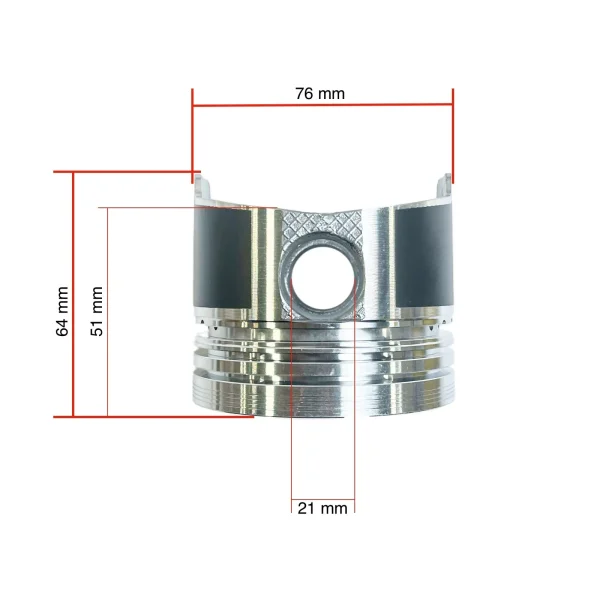 Piston 21mm Solé Diesel Mini 11 | Mini 17 | Mini 26 – Vetus M2.06 | M3.09 | M3.28 – Craftsman Marine CM2.16 | CM3.27 – JF Marine Power JF6-1500