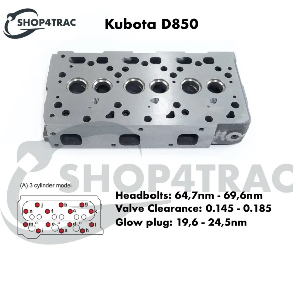 Cylinder Head Universal M-25 | M-25XP – Nanni 3.90HE – Renault Marine D950 – Complete Cylinder Head