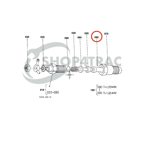 Injector nozzle Universal M15 | M-18 | M-20 | M-25 | M-25XP | M-35 | M-40 | 5432 – Beta Marine Beta 16 – Nanni 2.60HE | 3.90HE | 4.110HE – Renault Marine D950