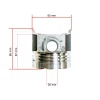 Piston Beta Marine Beta 45 – Nanni N4.40 | 4.150 HE | 4.200 HE | 4.200 TD (83 mm, IDI)