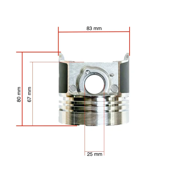 Piston Beta Marine Beta 45 – Nanni N4.40 | 4.150 HE | 4.200 HE | 4.200 TD (83 mm, IDI)