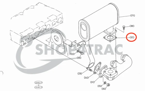Exhaust manifold gasket Beta Marine Beta 45 | Beta 50 | Beta 60 – Nanni N4.40 | N4.50 | N4.60