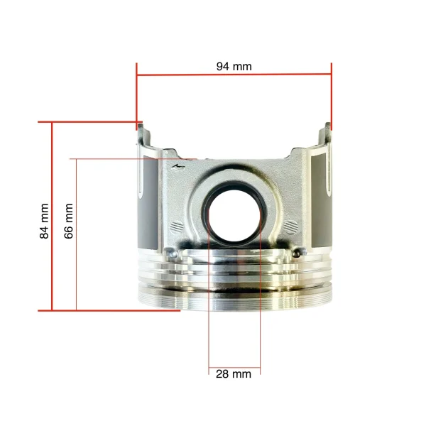 Piston Beta Marine Beta 85T – Nanni N4.85 | N4.100 – without piston rings, STD