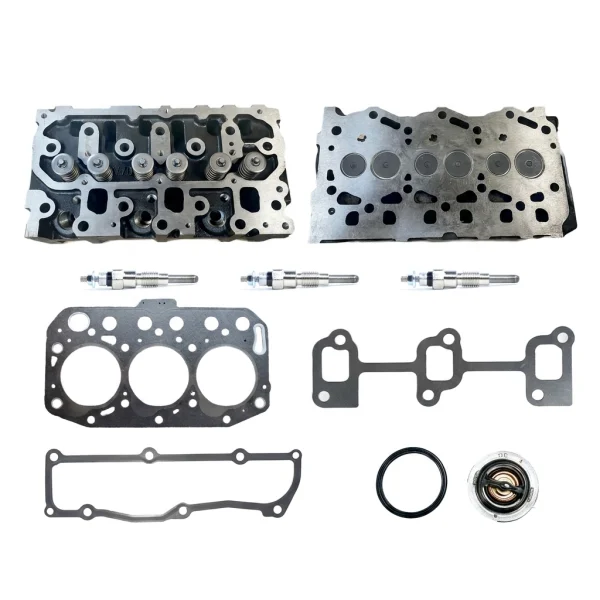 Cylinder head complete Yanmar 3YM20 + head gasket + glow plugs (repair kit)