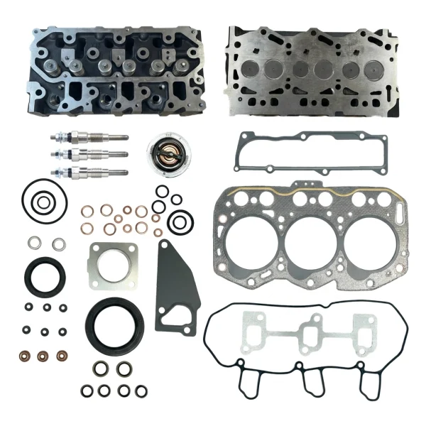 Cylinder Head Yanmar 3YM30 | 3YM30AE | 3YM30C complete + gasket set + thermostat + glow plugs