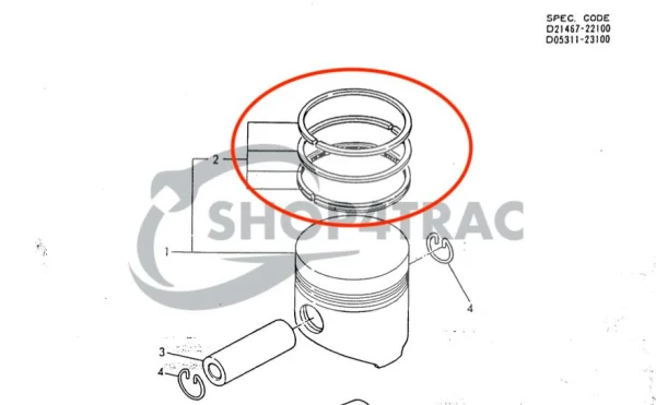 Piston Rings Yanmar 2GM20 | 2GM20F | 2GM20C | 3GM30 | 3GM30F